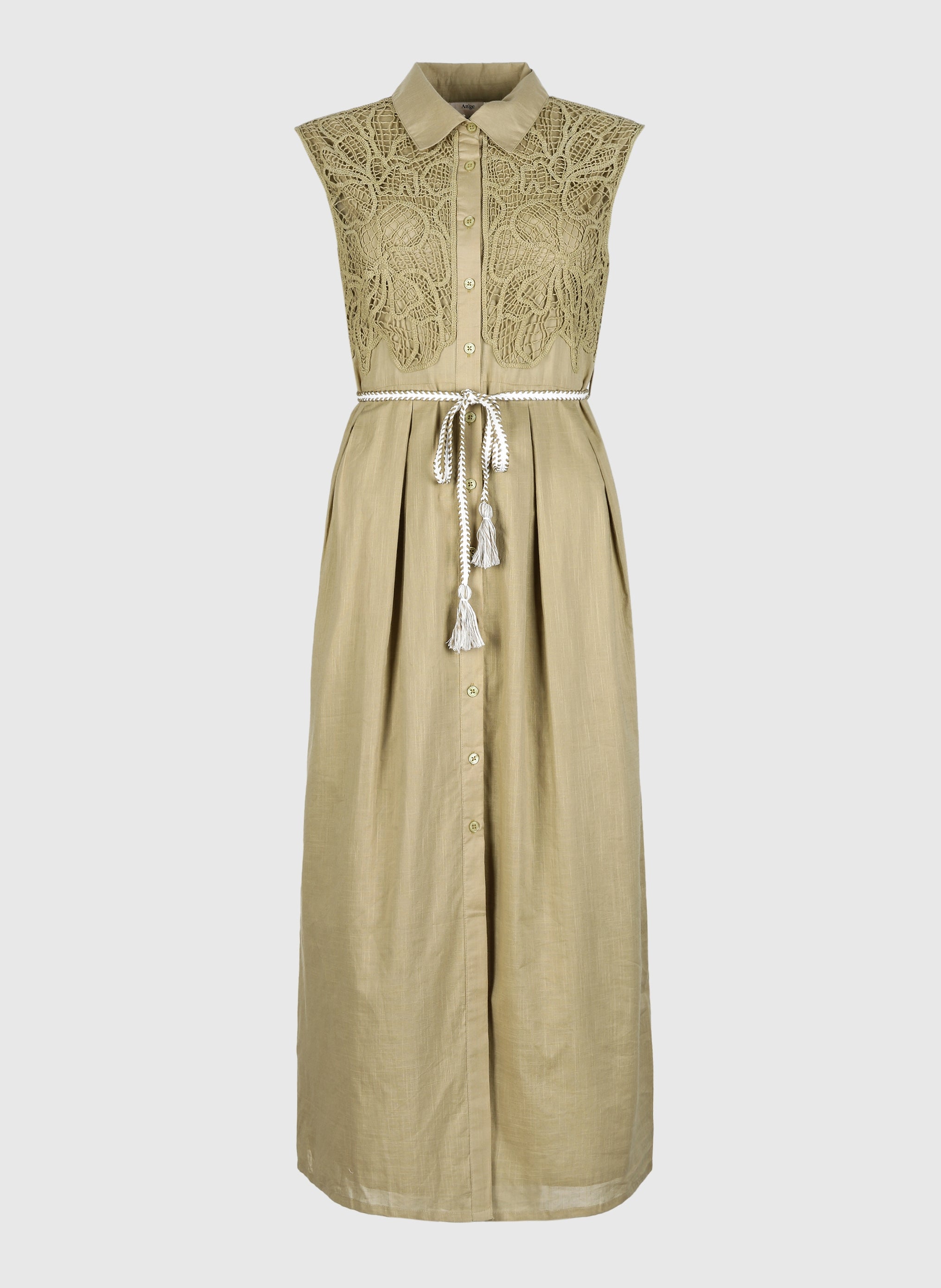 ROBE LONGUE ORENIA tilleul