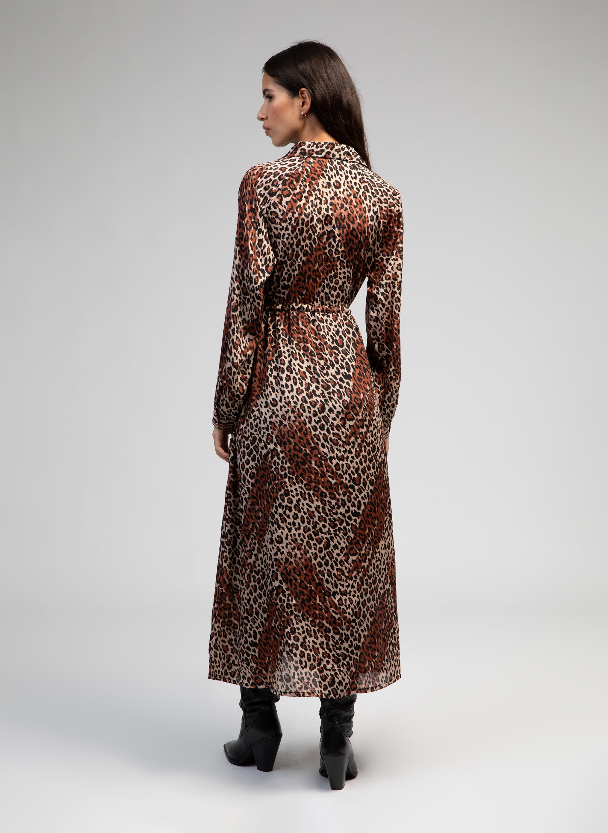 OSALLY LONG DRESS felo chocolate