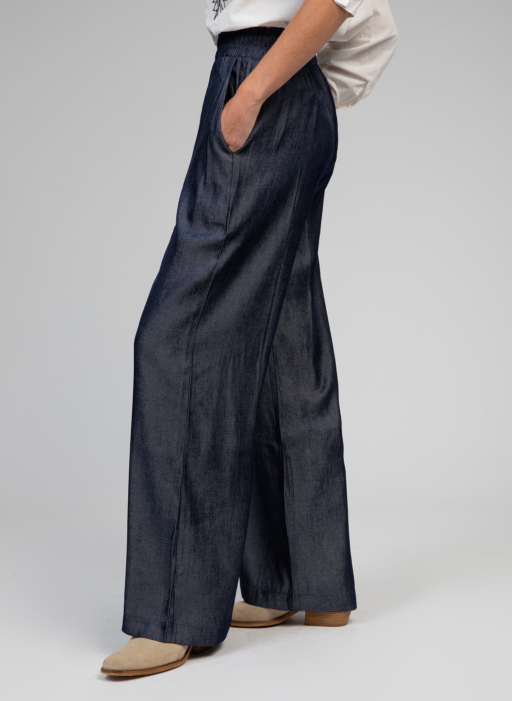 PANTALON PEPITA indigo