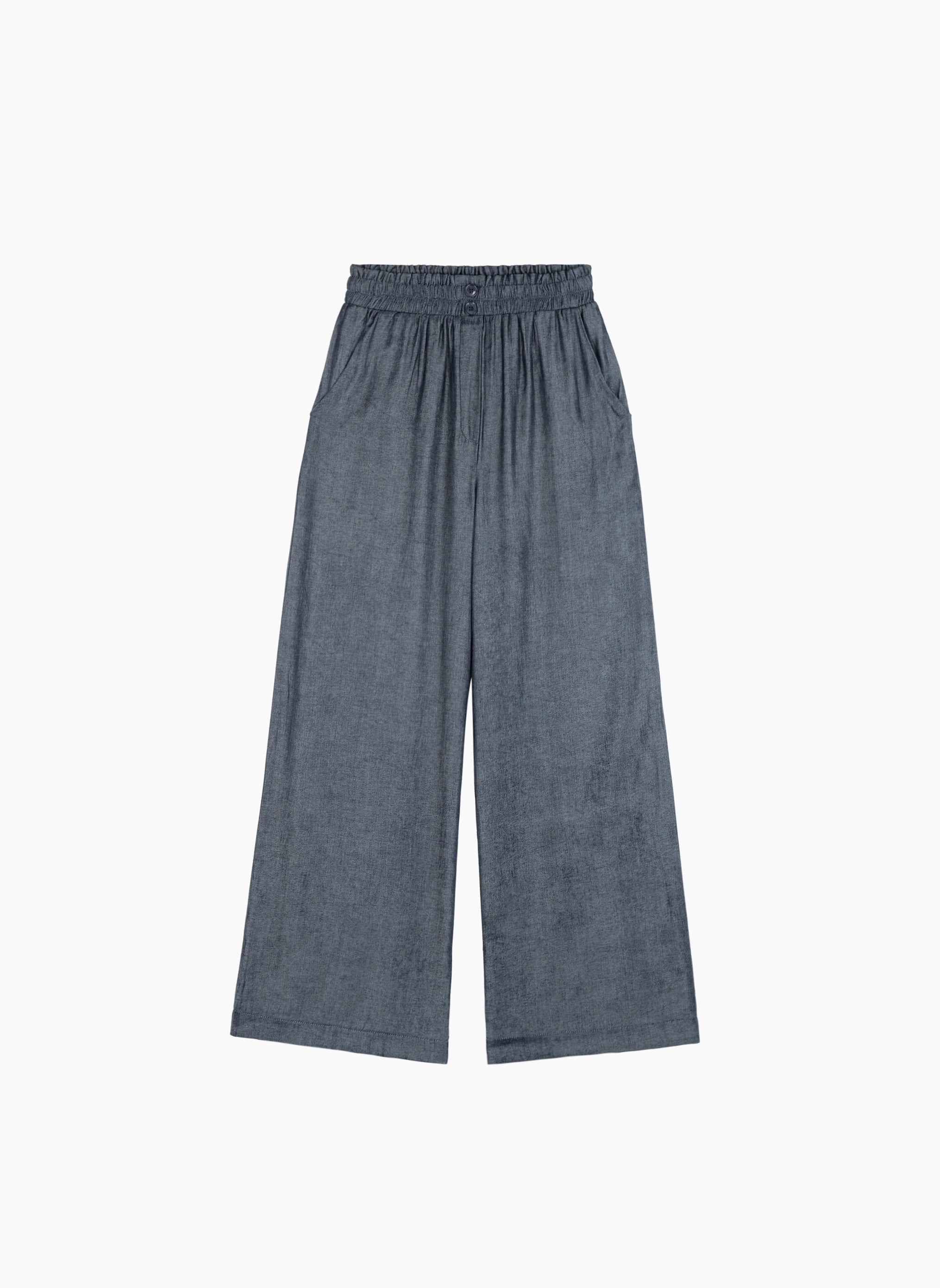 PANTALON PEPITA indigo
