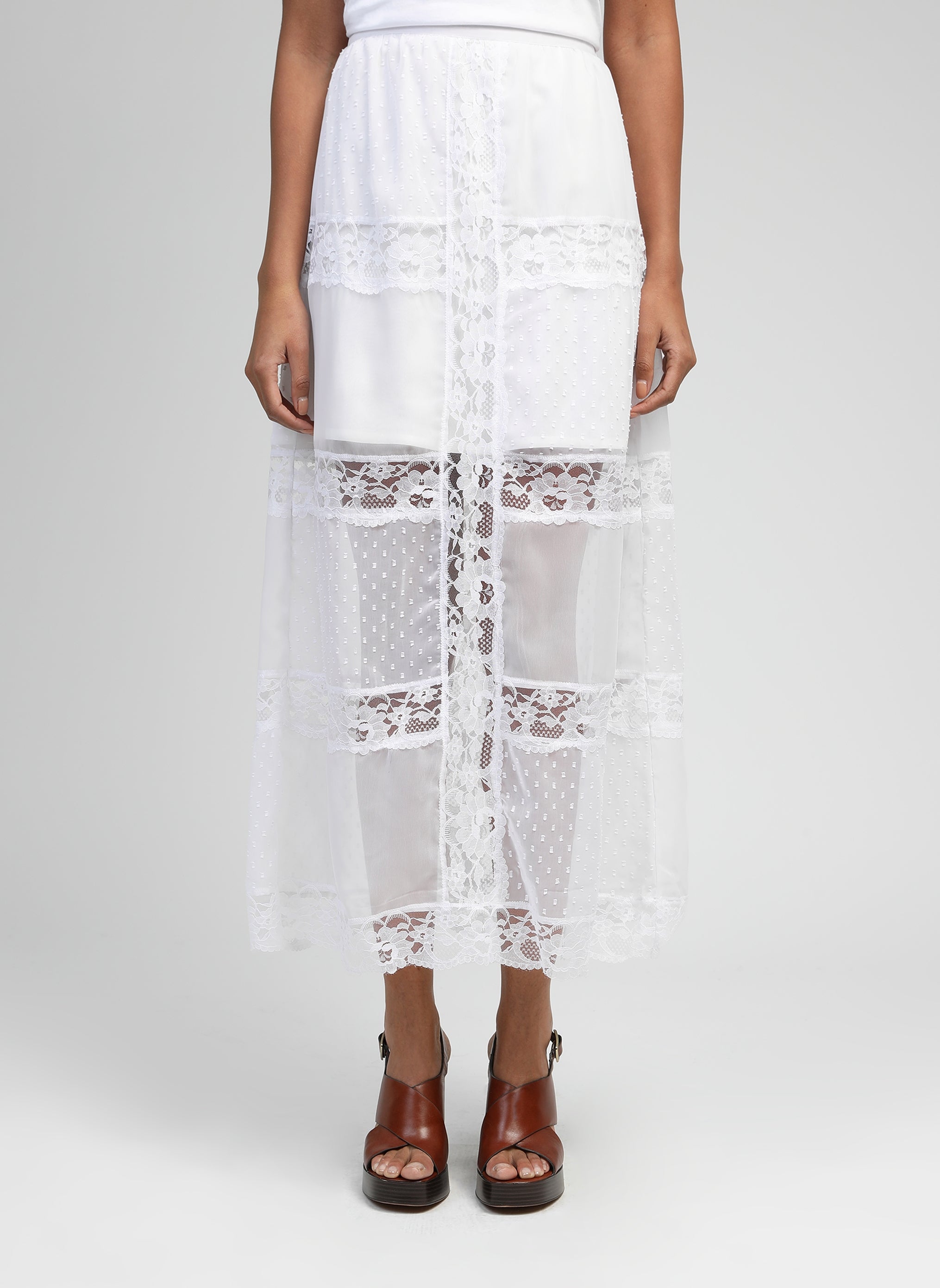 RAVILA FALDA LARGA blanco