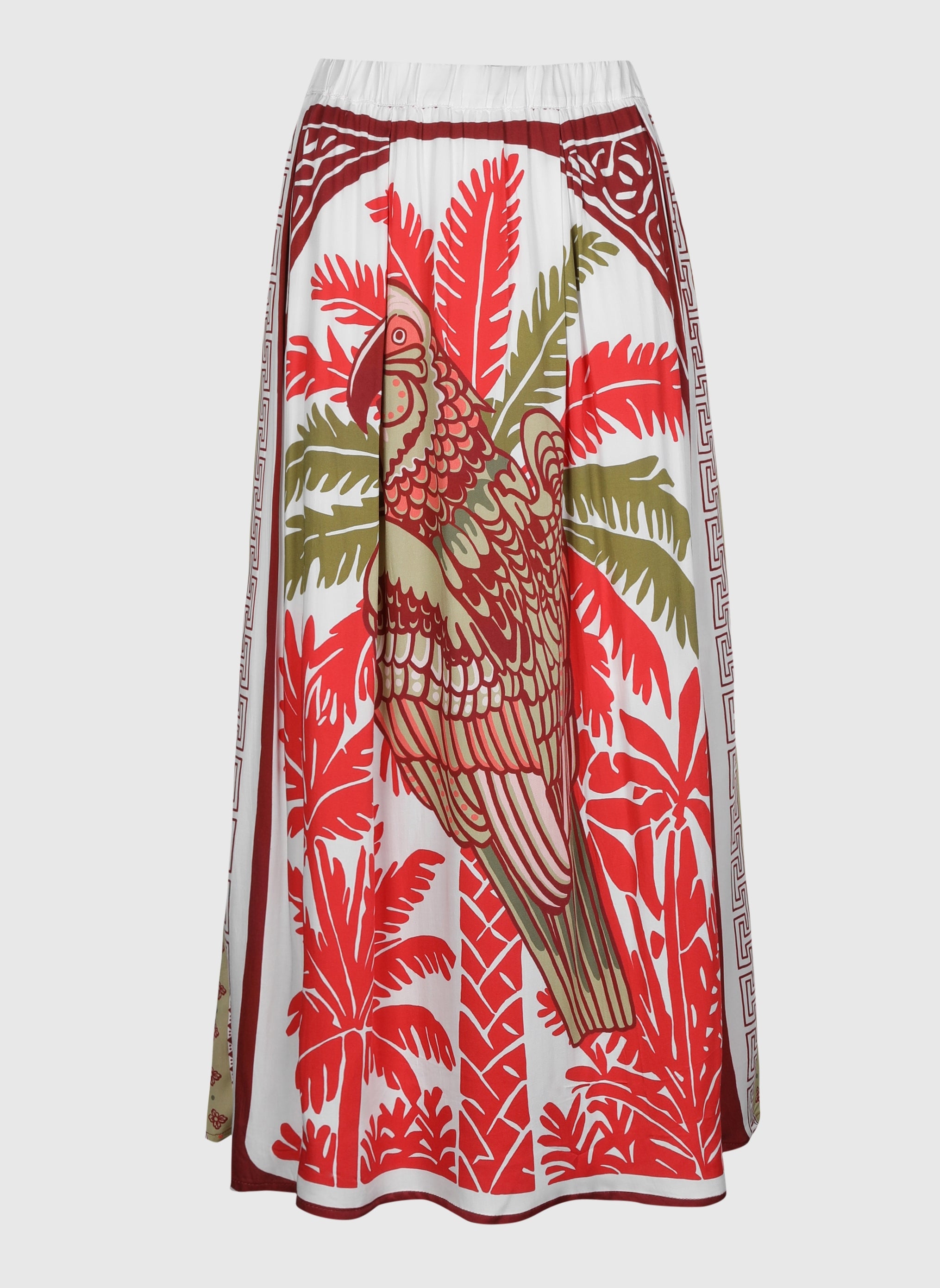 RIKET LONG SKIRT papagayo red