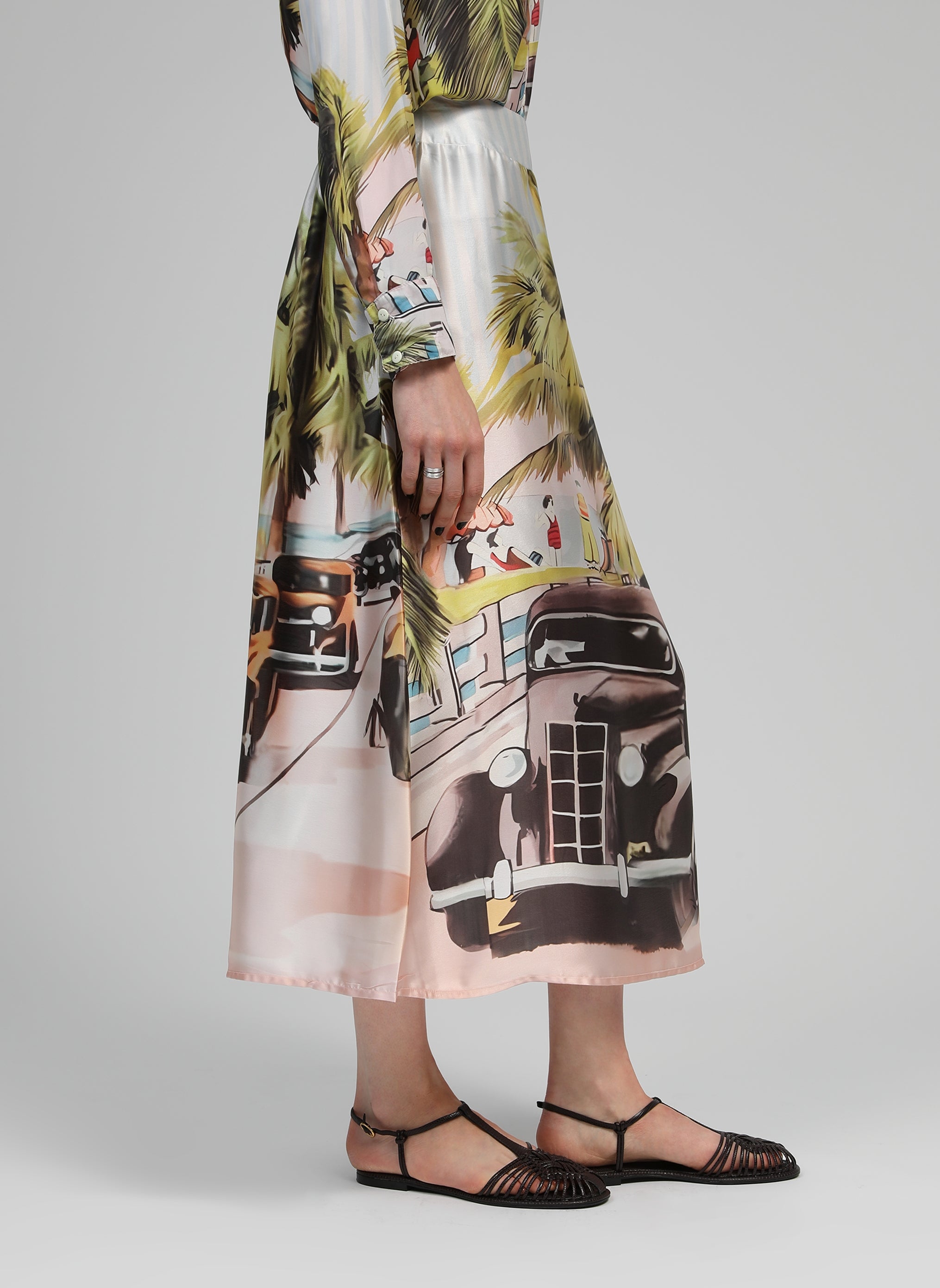 MIDI SKIRT RINALA florida anis