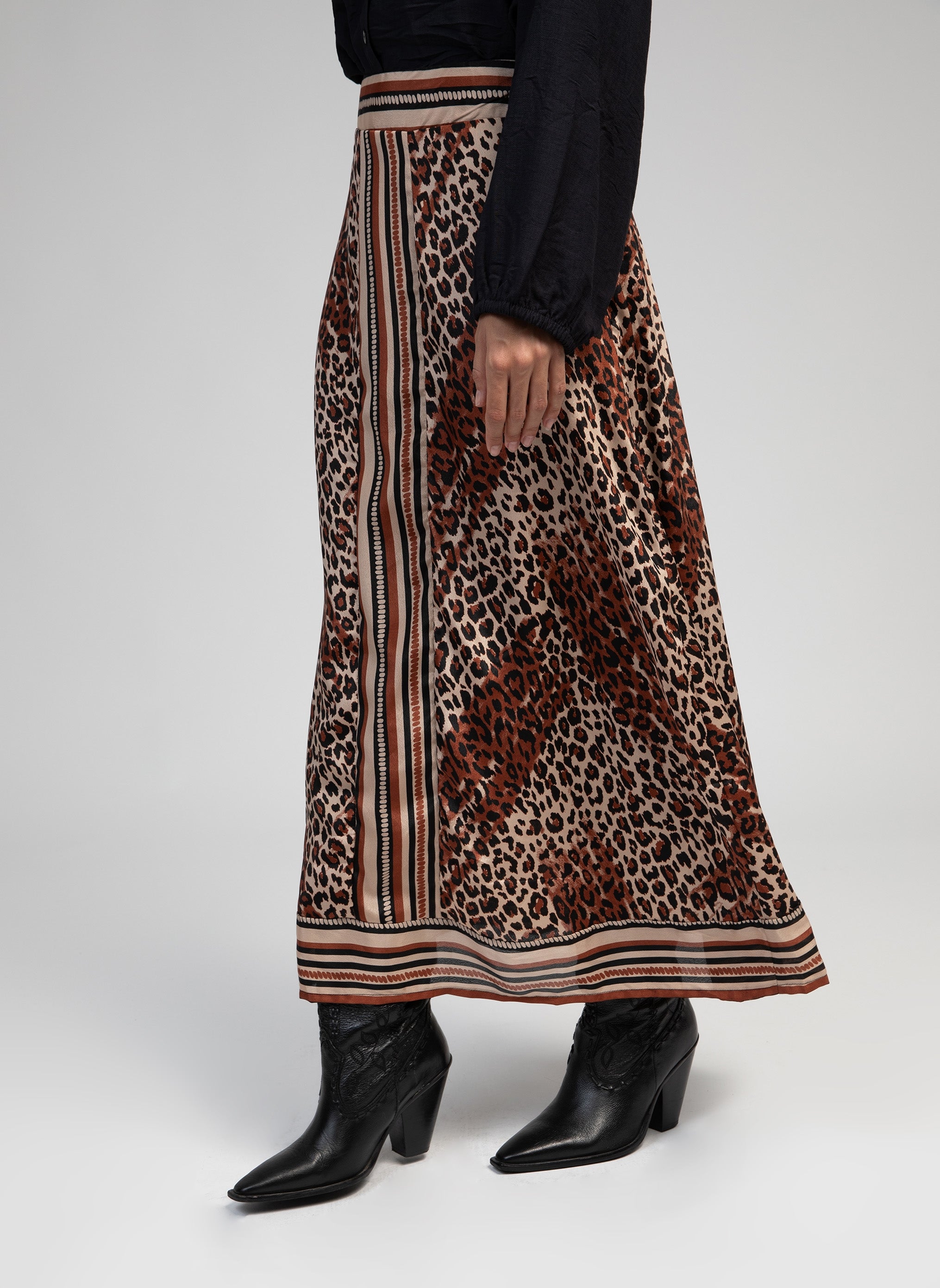 RINE LONG SKIRT felo chocolate