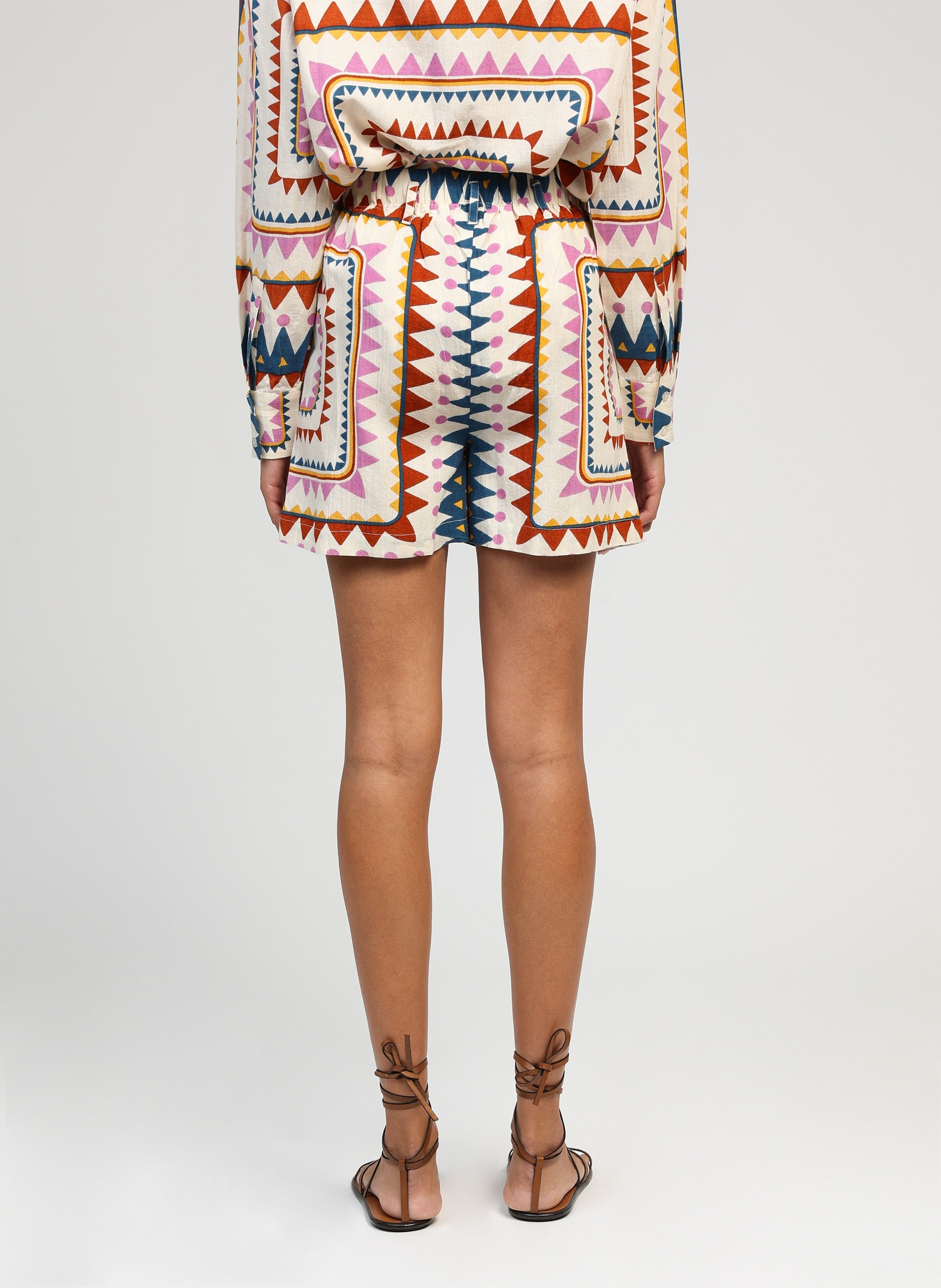 SHORT RIVIANE picoty multico