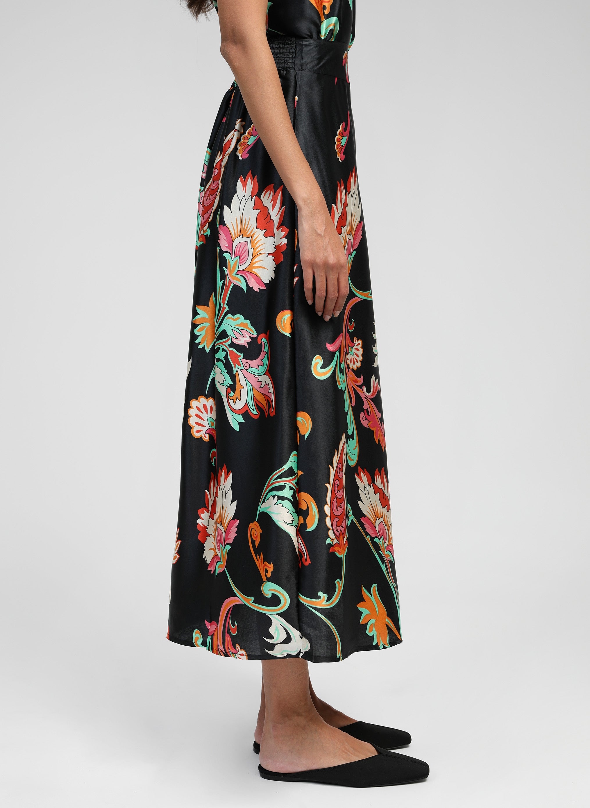 JUPE MIDI ROBILOU indina noir