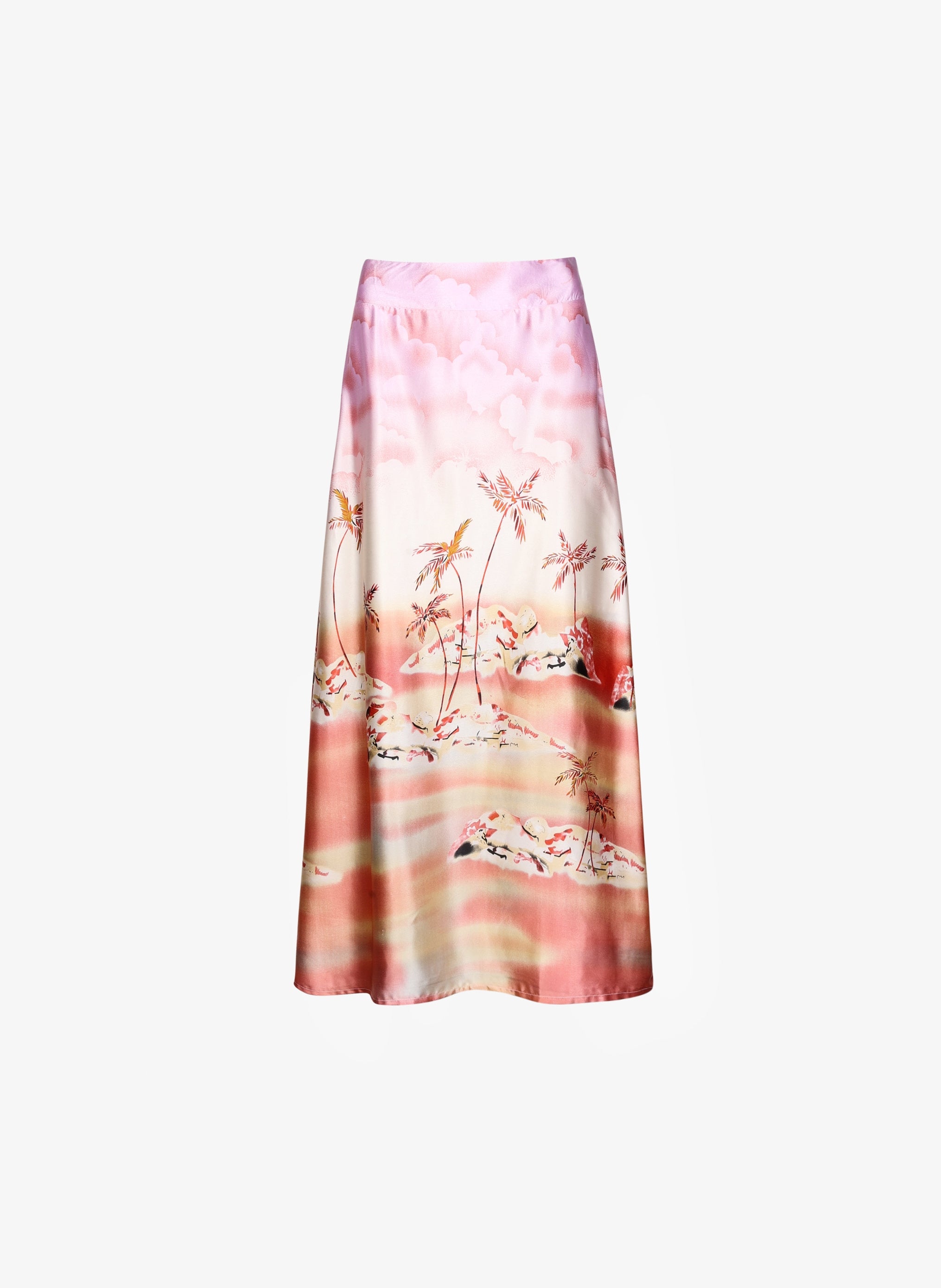 ROBILOU cabana pink midi skirt