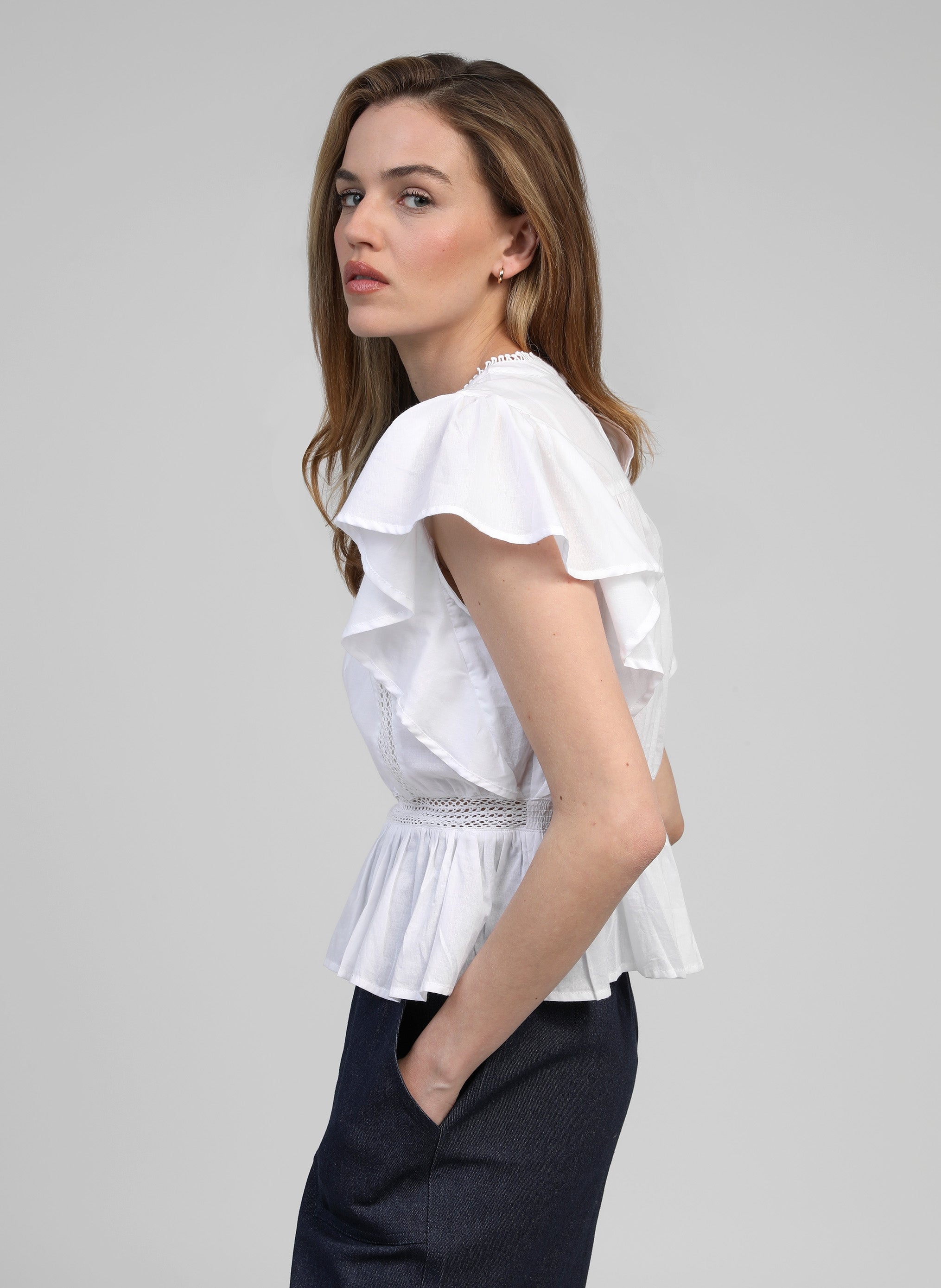 BLOUSE SALEK blanc