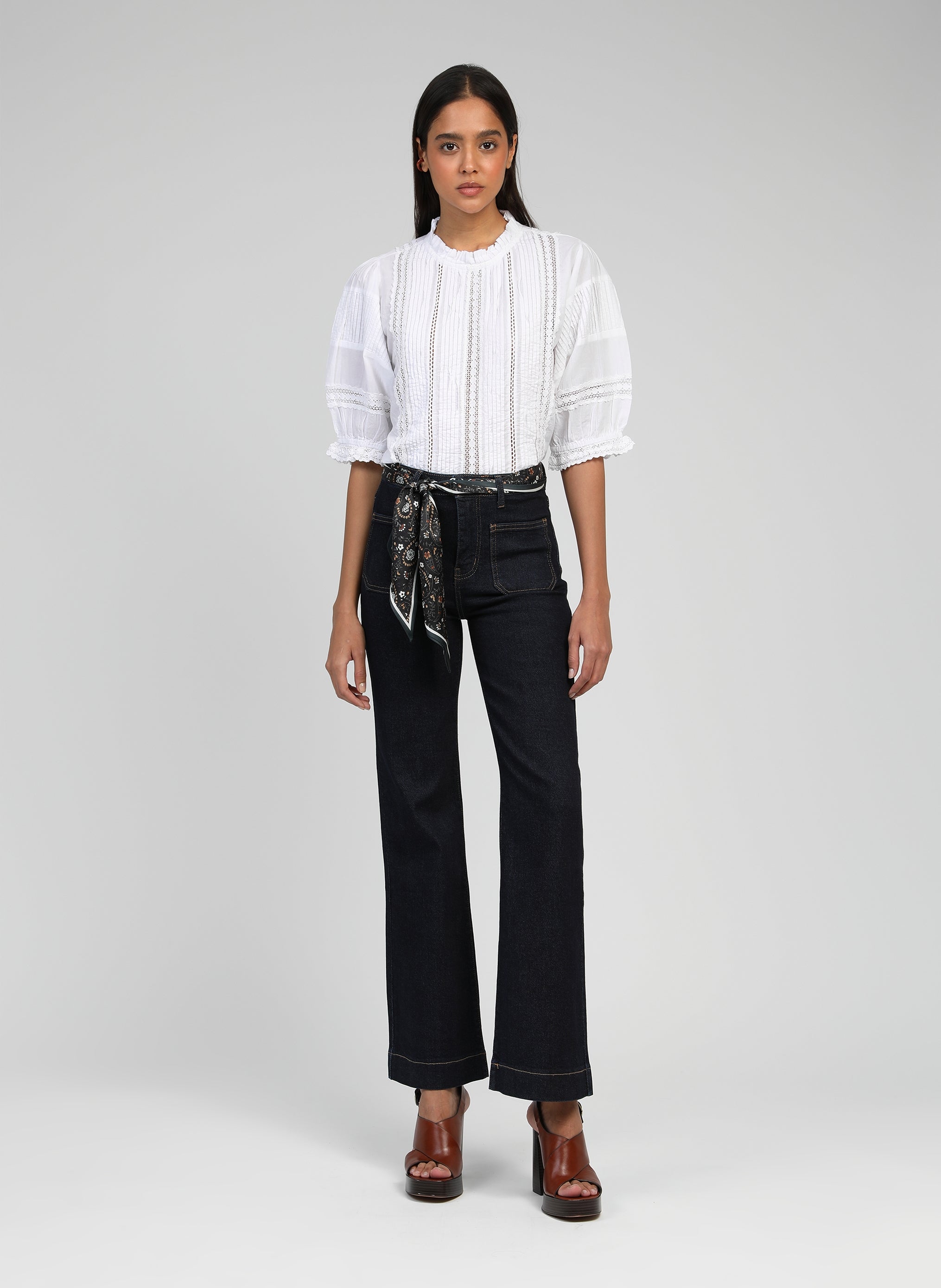 SAMITOU BLOUSE blanco