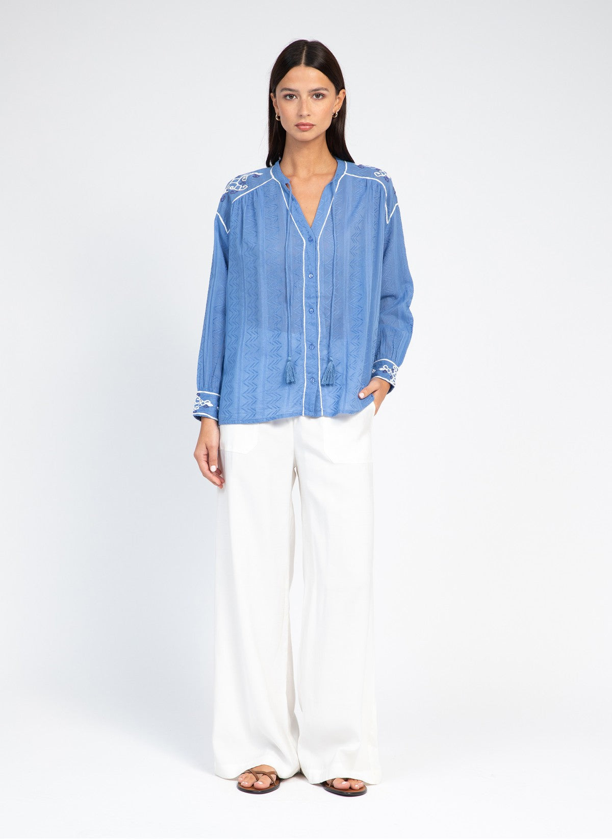 BLOUSE SOLEIL indigo