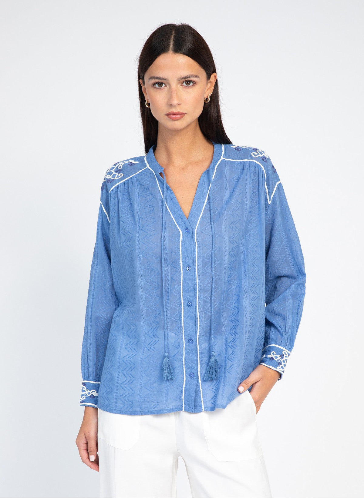 BLOUSE SOLEIL indigo