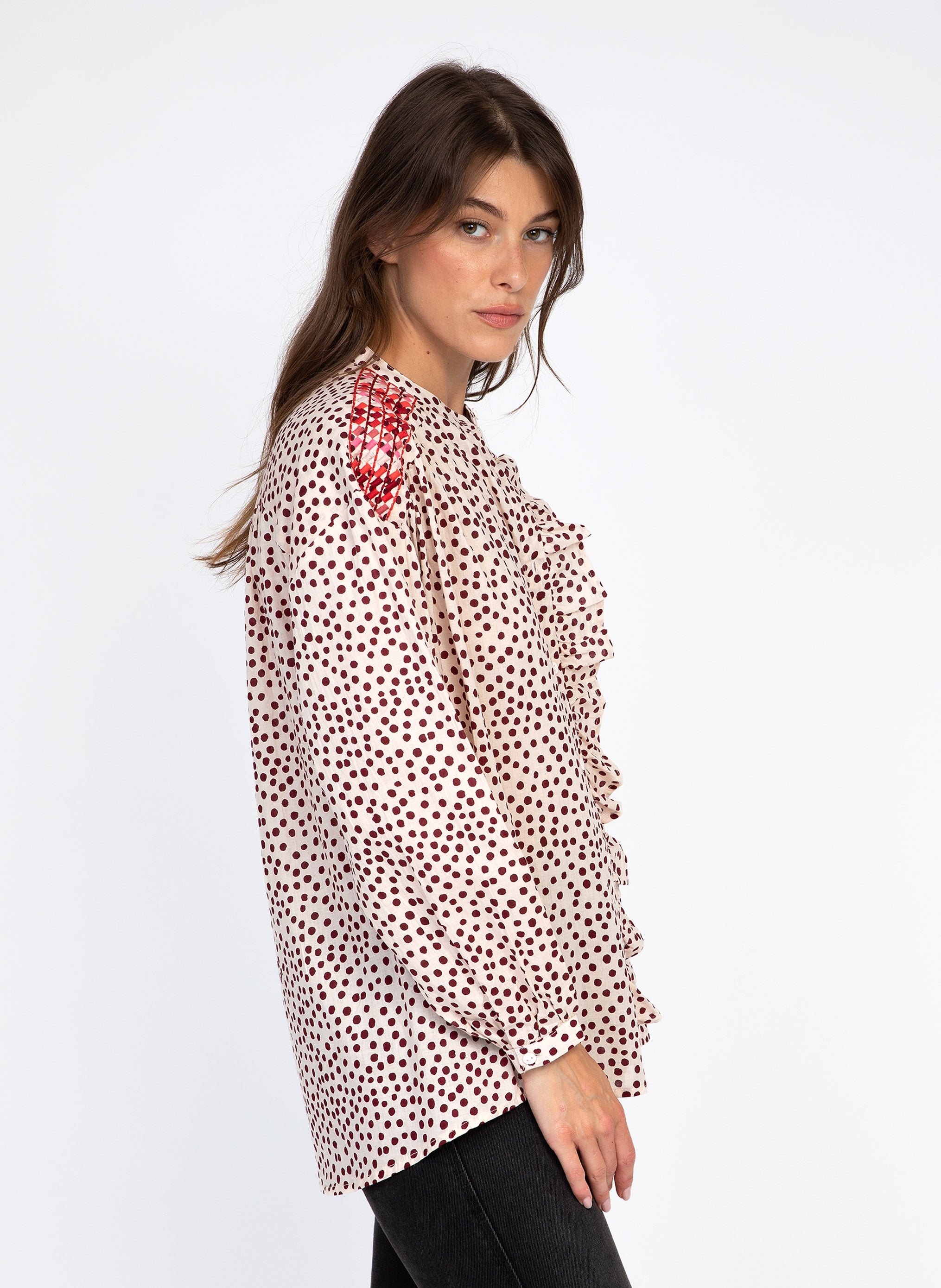 SOURIAMY pipa ecru SHIRT