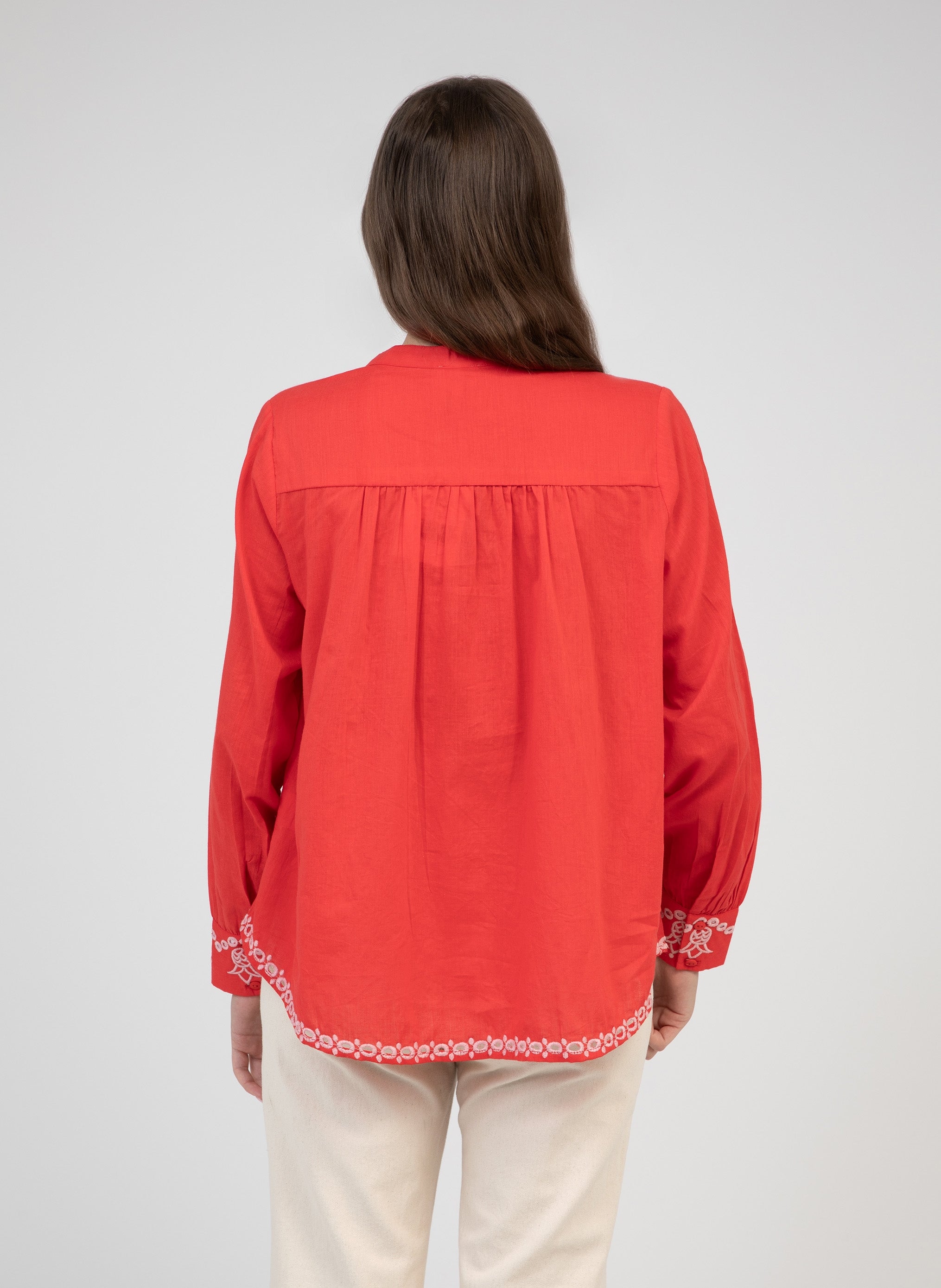 CHEMISE STEVANIA rouge