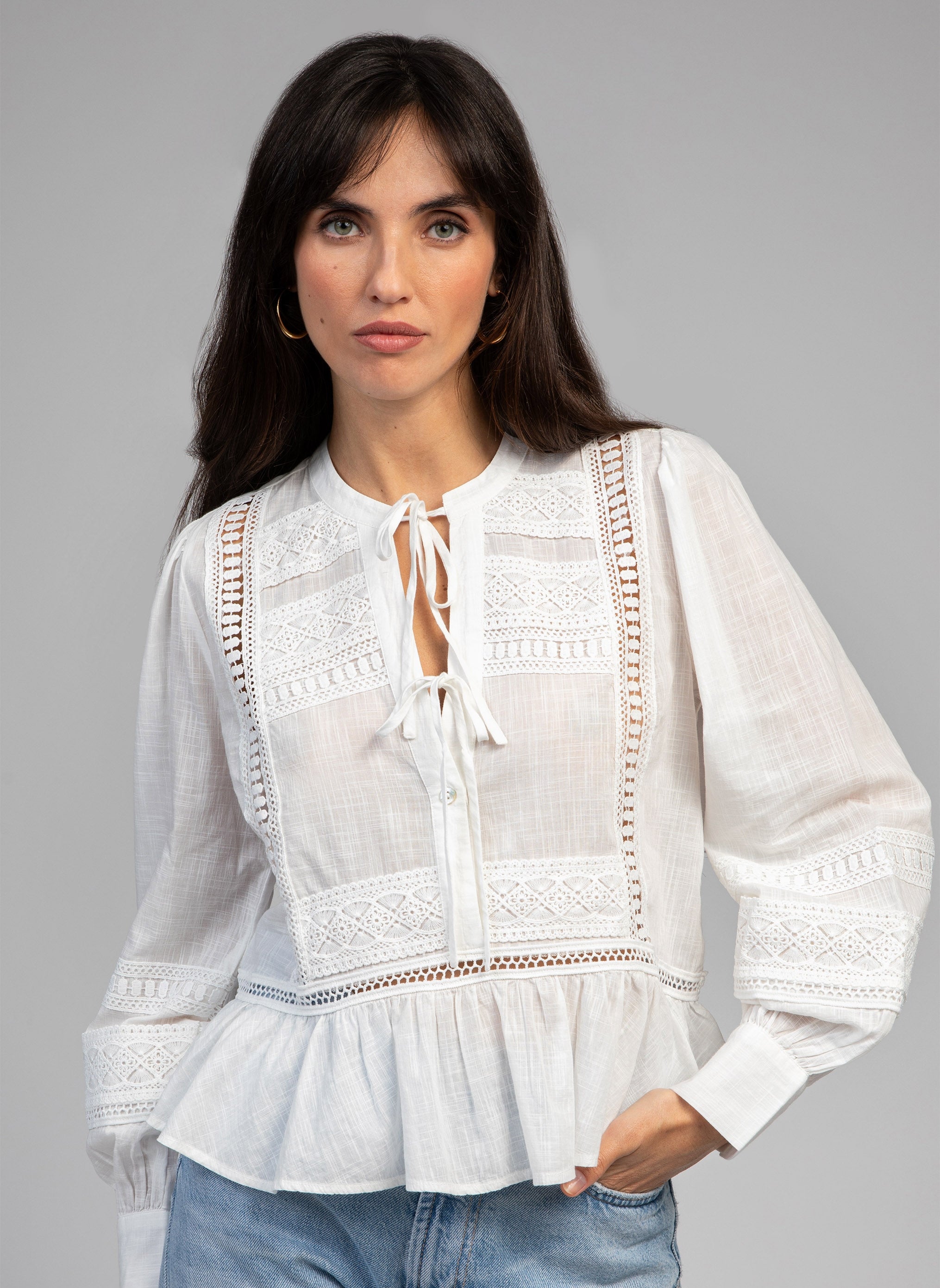 BLOUSE SYNDIOU blanc