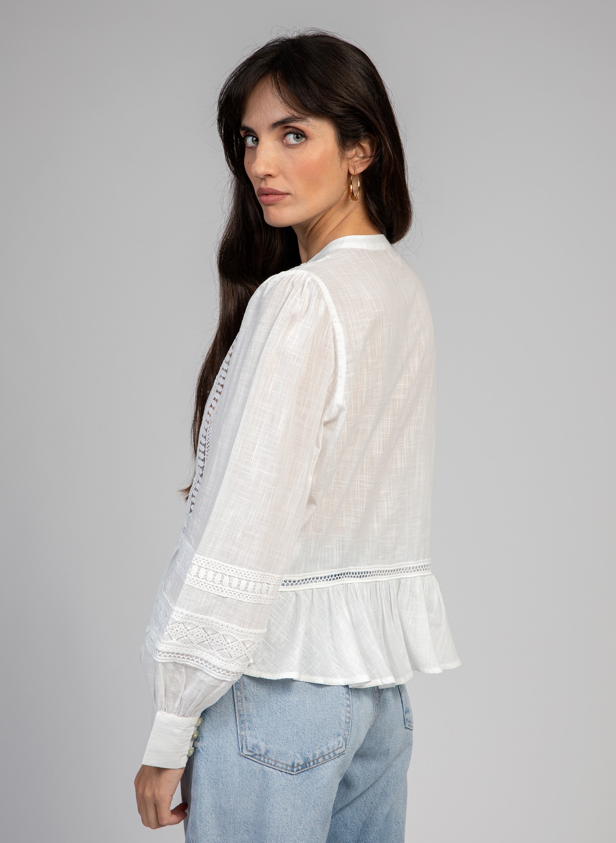 BLOUSE SYNDIOU blanc
