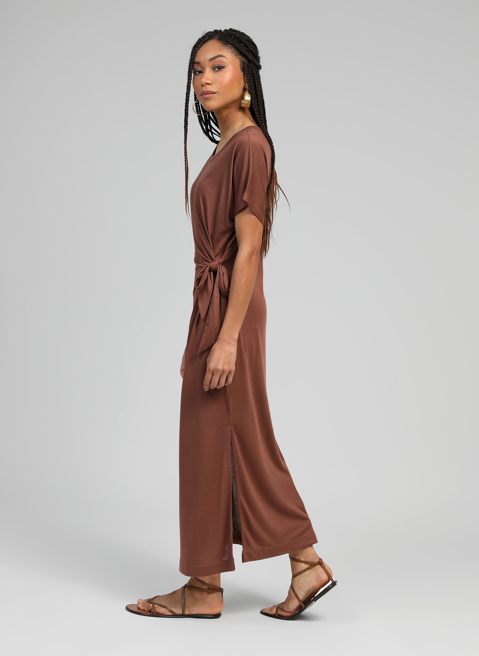 ROBE LONGUE TAMISARA moka