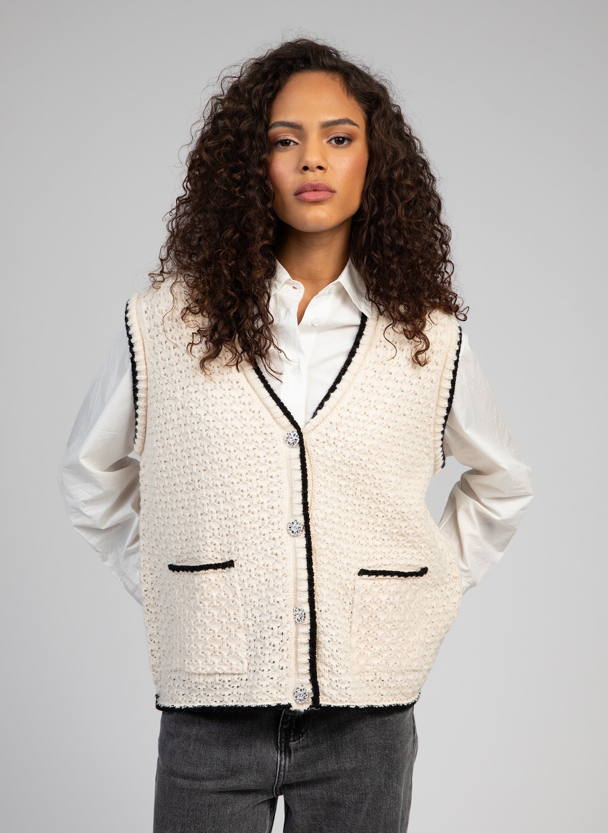 CARDIGAN VELAMY ecru