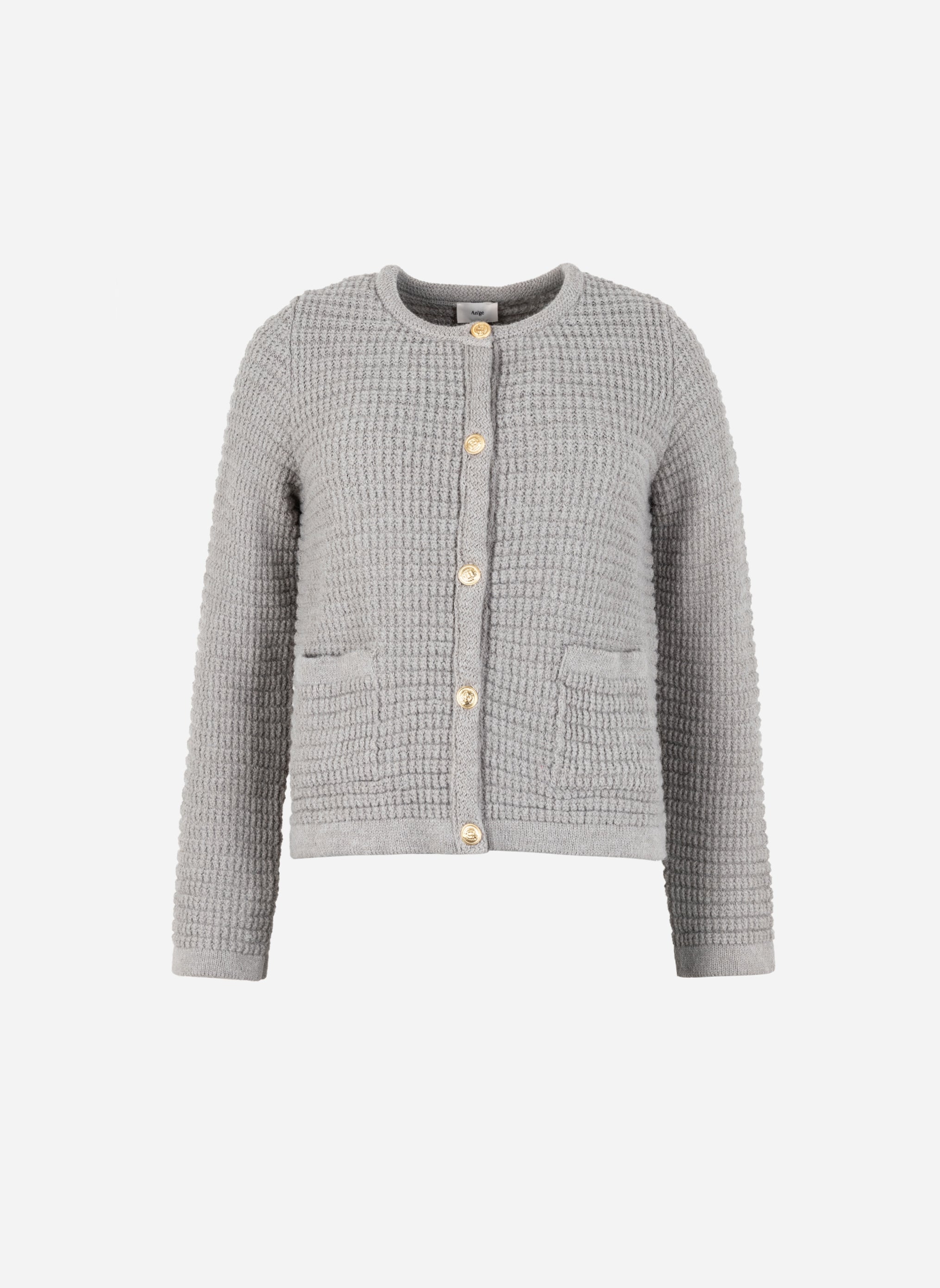 CARDIGAN VENI gris chiné