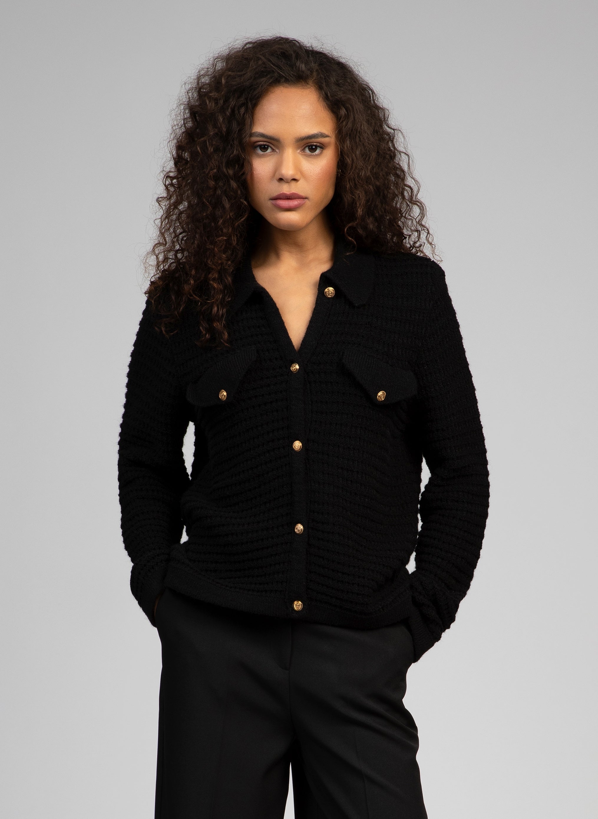 CARDIGAN VENICO noir