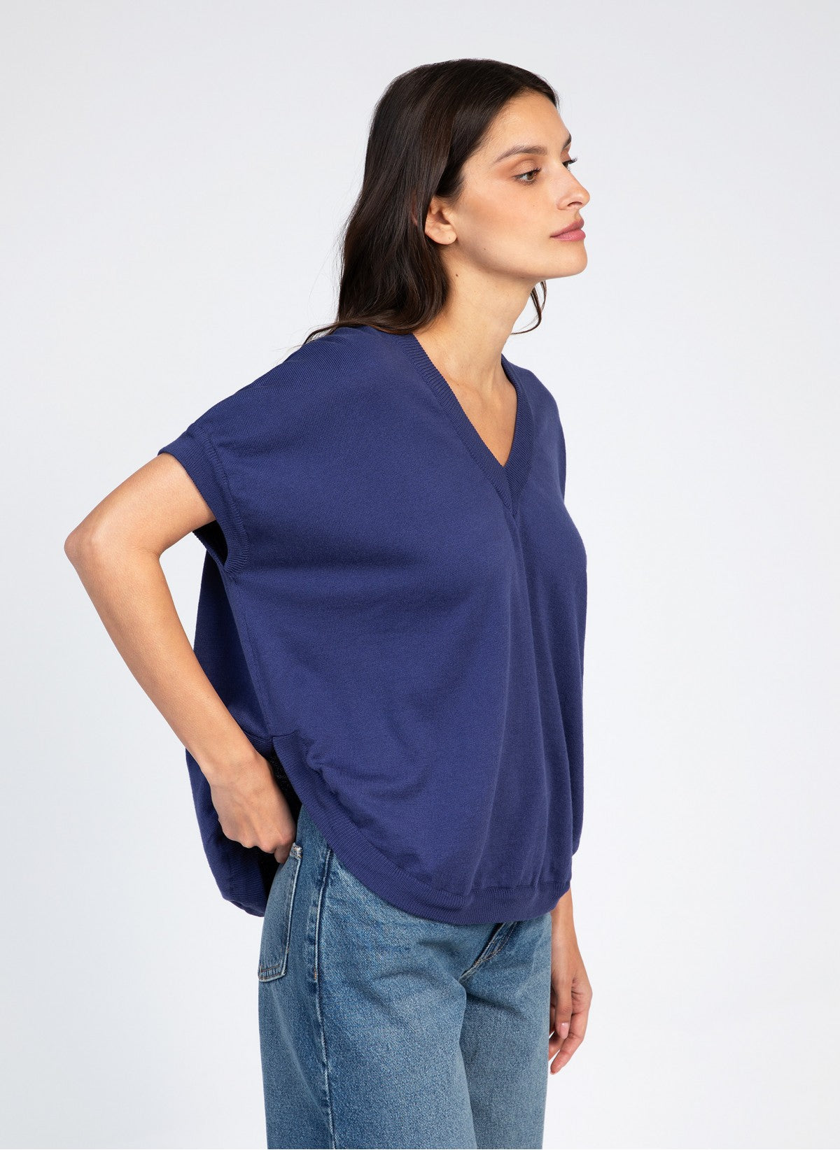 PULL VESUNSET indigo