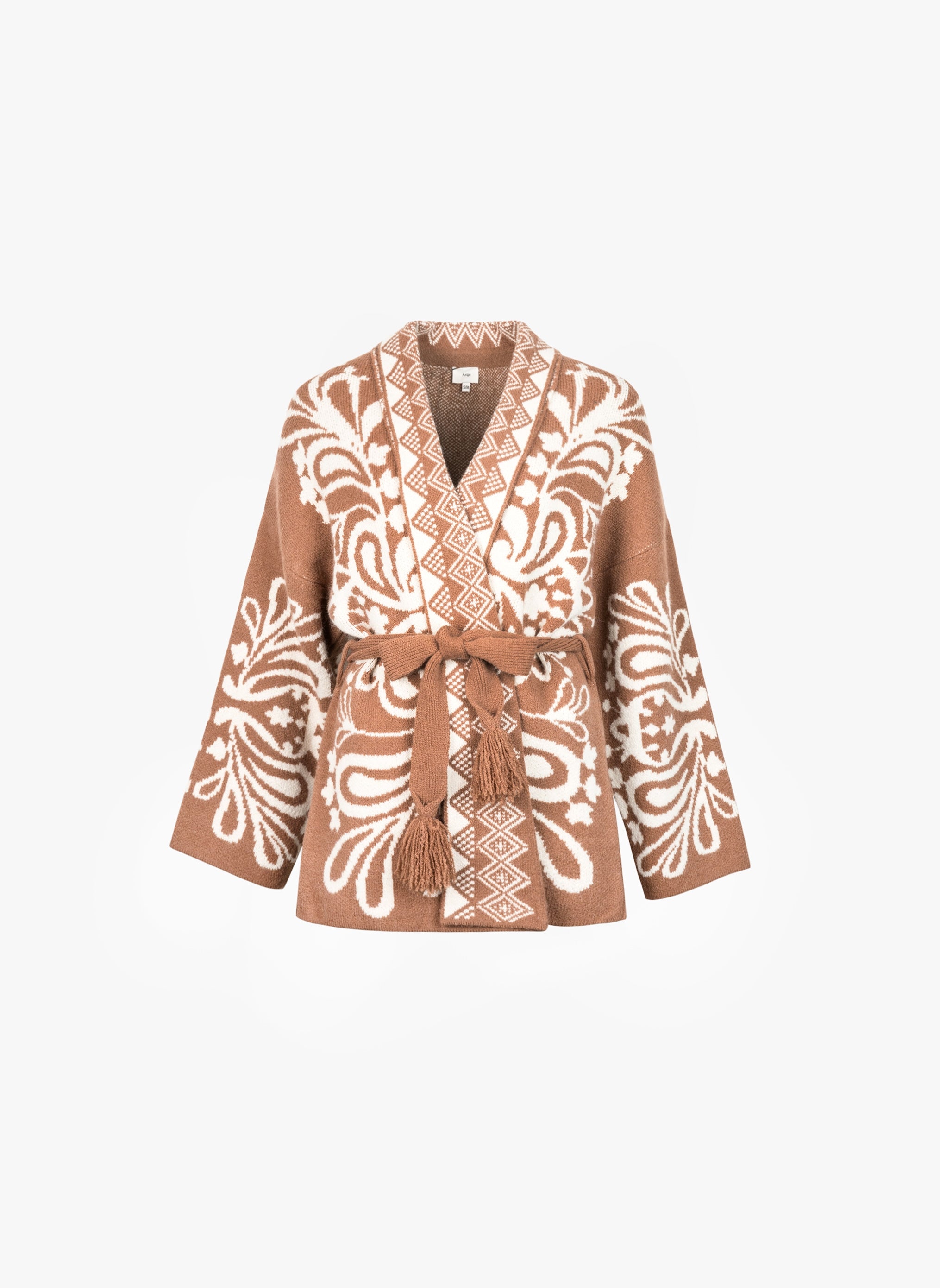 CARDIGAN VISHNOU noisette